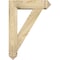 Ekena Millwork Traditional Arts and Crafts Rough Sawn Bracket w/ Offset Brace, Douglas Fir, 6"W x 20"D x 28"H BKT0604X20X28TRA03RDF - alternate 2
